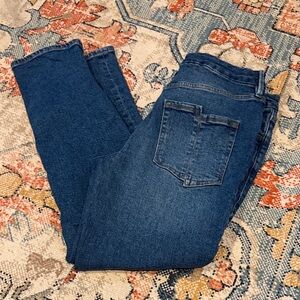 Classic Dark Wash Blue Jeans